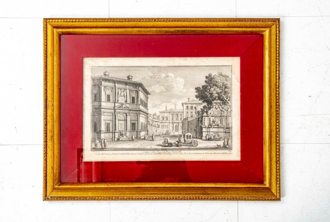 Giuseppe Vasi Etched Print Casino della Vigna