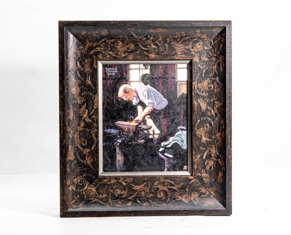 Donald Curran -Original Oil Painting - Blacksmith