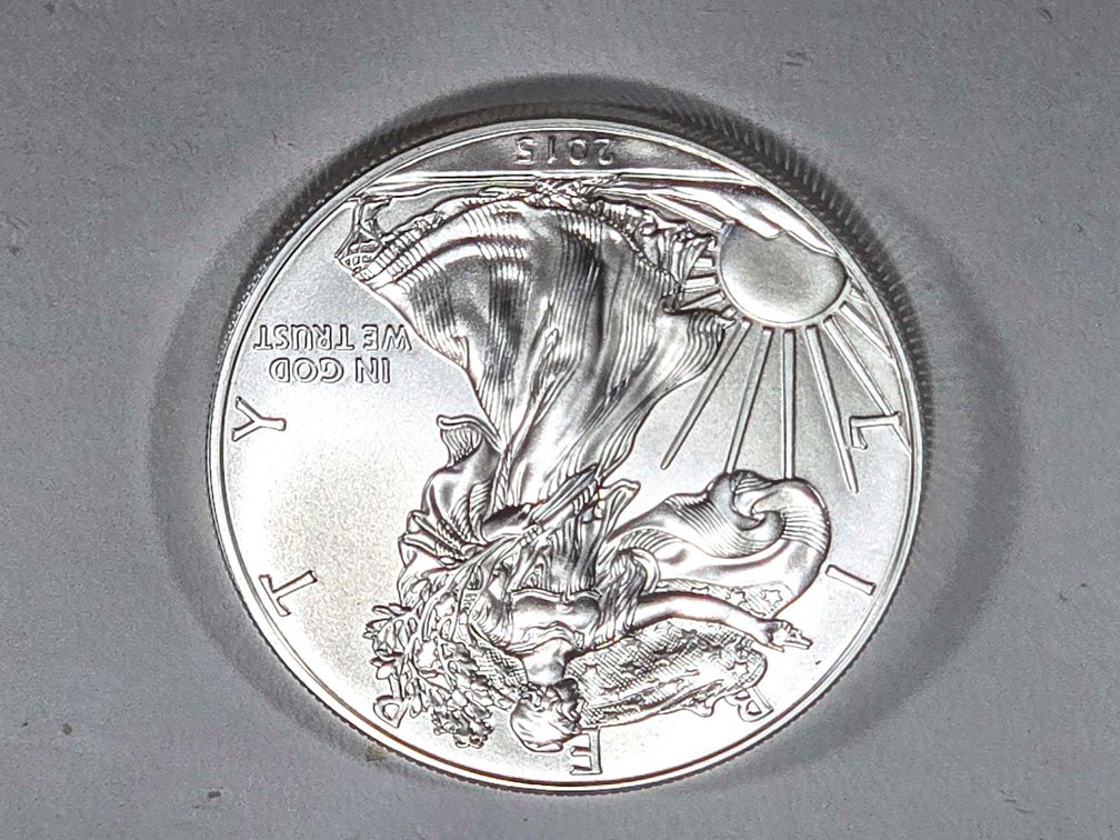 2015 American Silver Eagle $1 Coin, 1 oz Fine Silv