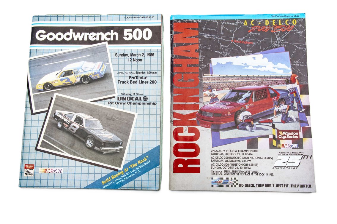 Vintage Race Prgs '86 Goodwrench 500 '89 AC-Delco