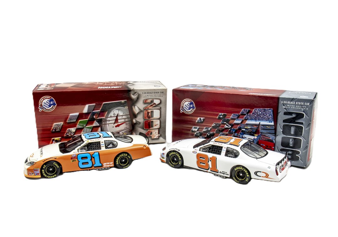 2003 & '04 Martin Truex Jr. #81 Action 1:24 Cars