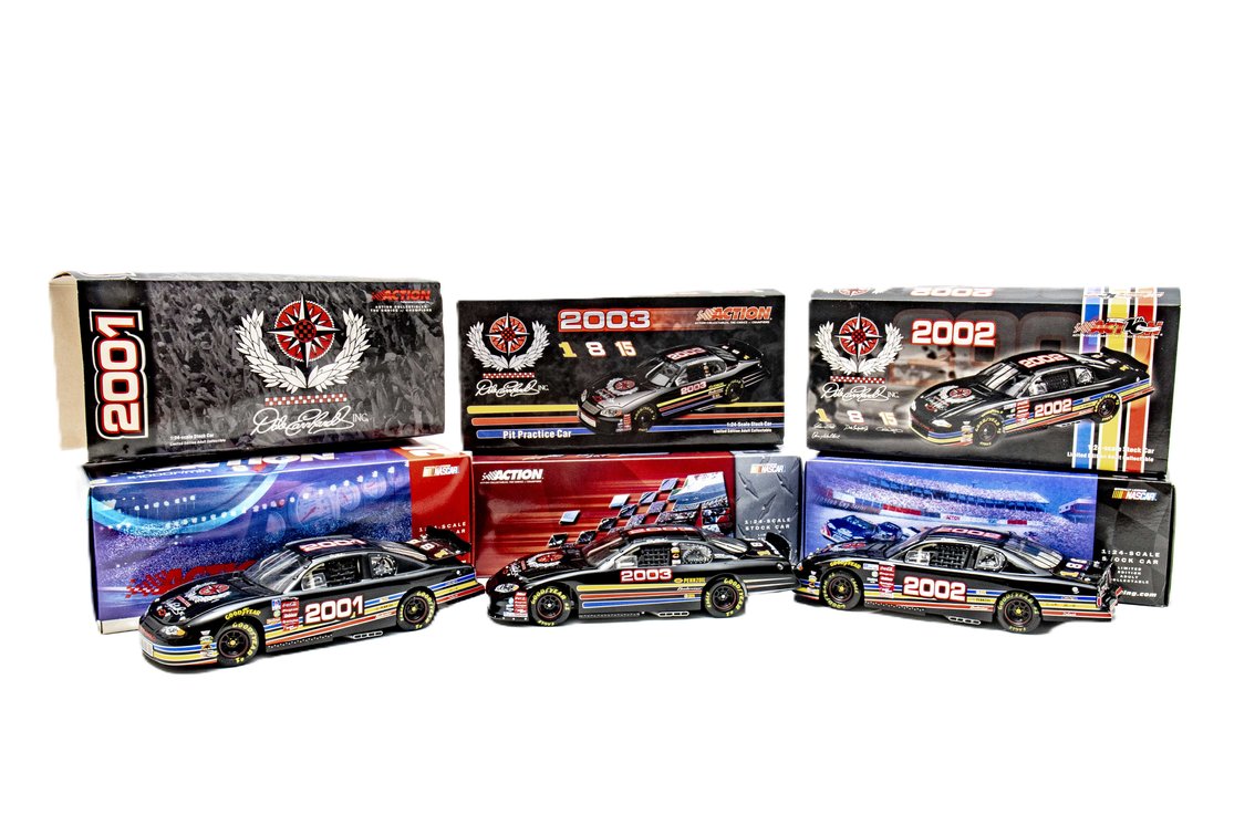 3 Action 1:24 Scale Dale Earnhardt Diecast Cars