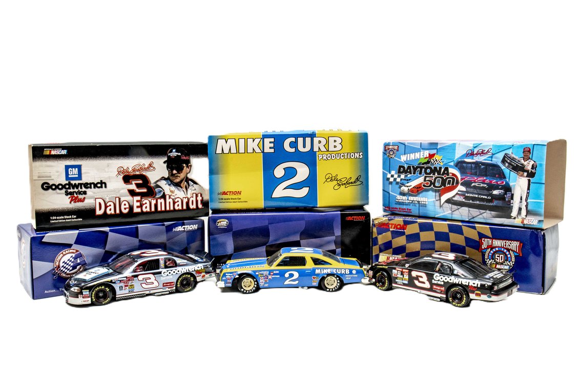 3 Action 1:24 Scale Dale Earnhardt Diecast Cars