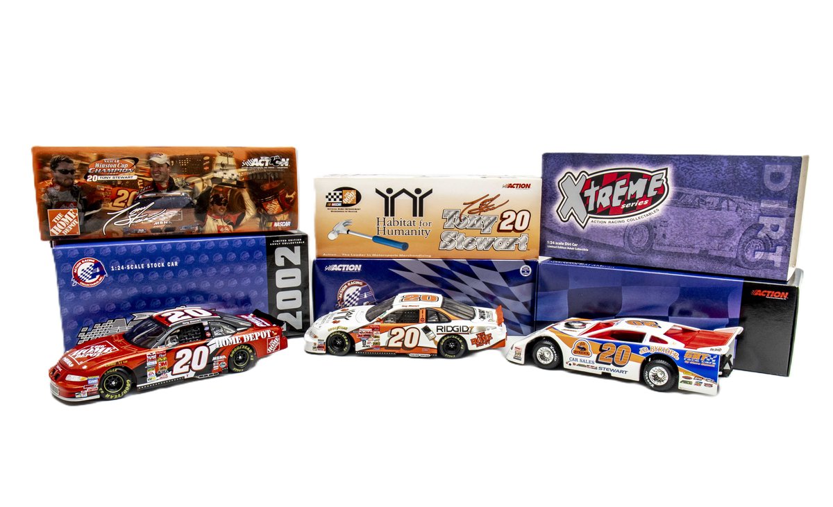 3 Action 1:24 Scale Diecast #20 Tony Stewart Cars
