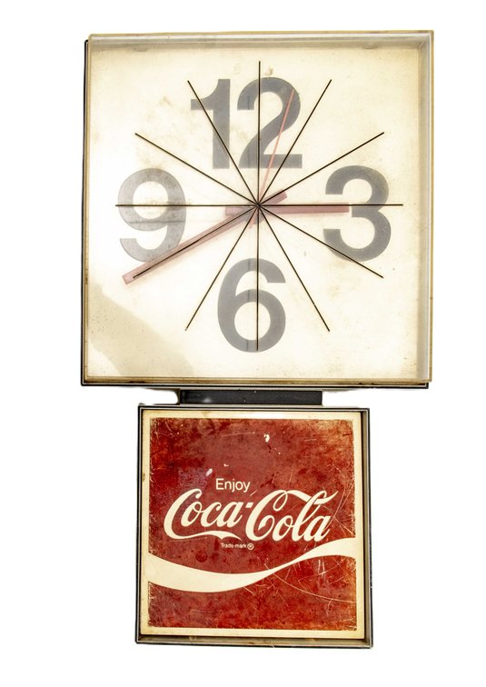 70's Coca-Cola Wall Clock- G-002-Ingress-Plastene