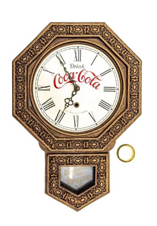 1972- Coca-Cola-Electric Pendulum Wall Clock
