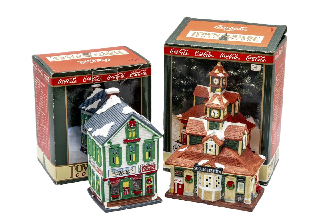 1990's Coca-Cola Town Square Buildings- NIB