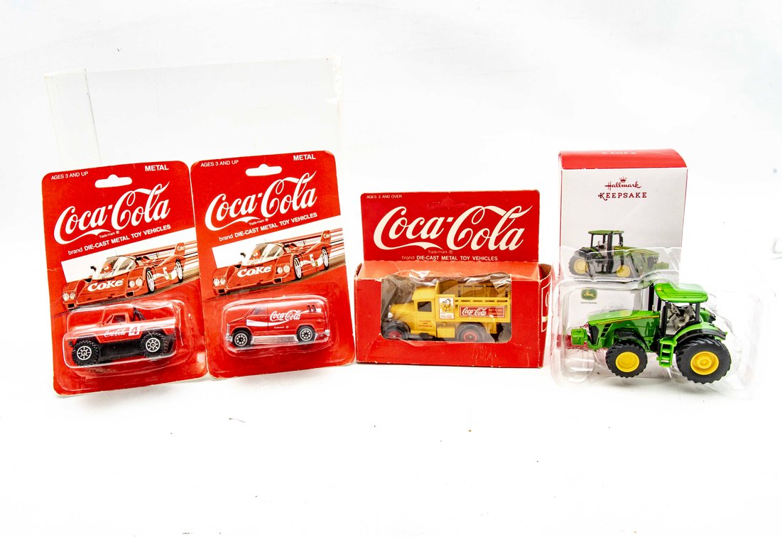 Coca Cola Diecast Vehicles + John Deere Tractor