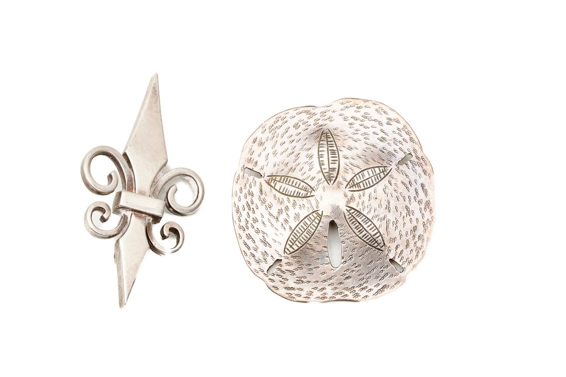 Two- Sterling Silver Brooches- 20 G