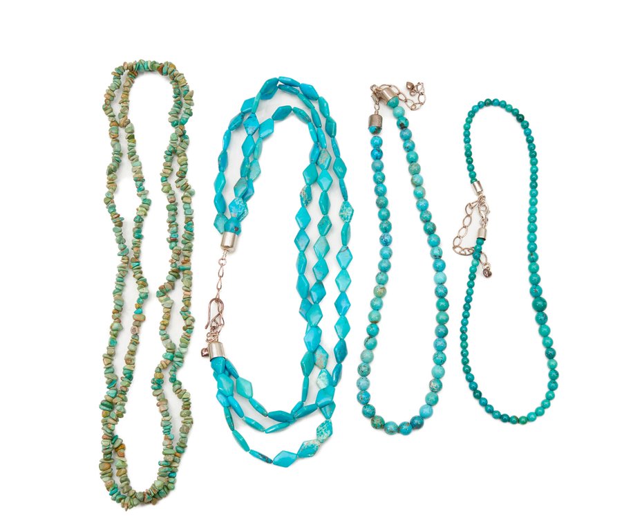 4- Jay King Turquoise / Sterling Silver Necklaces