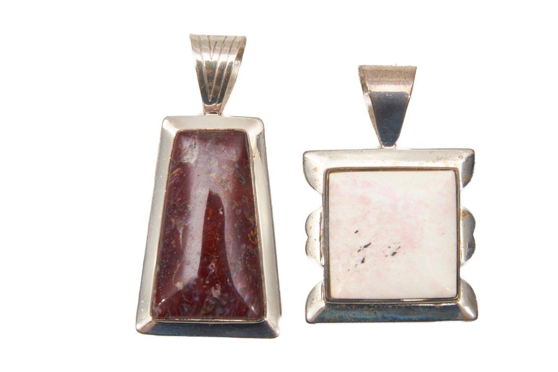 Two- Sterling Silver Pendants- 42.78 G