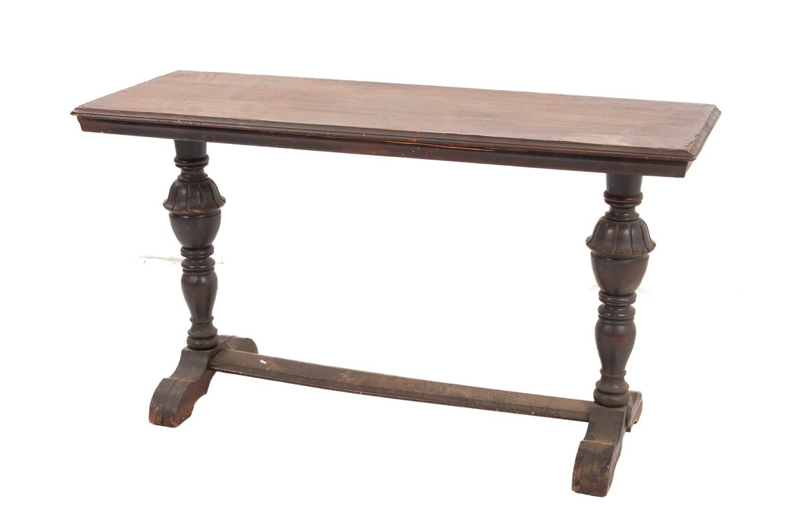 Jacobean Library Table with Turned Legs