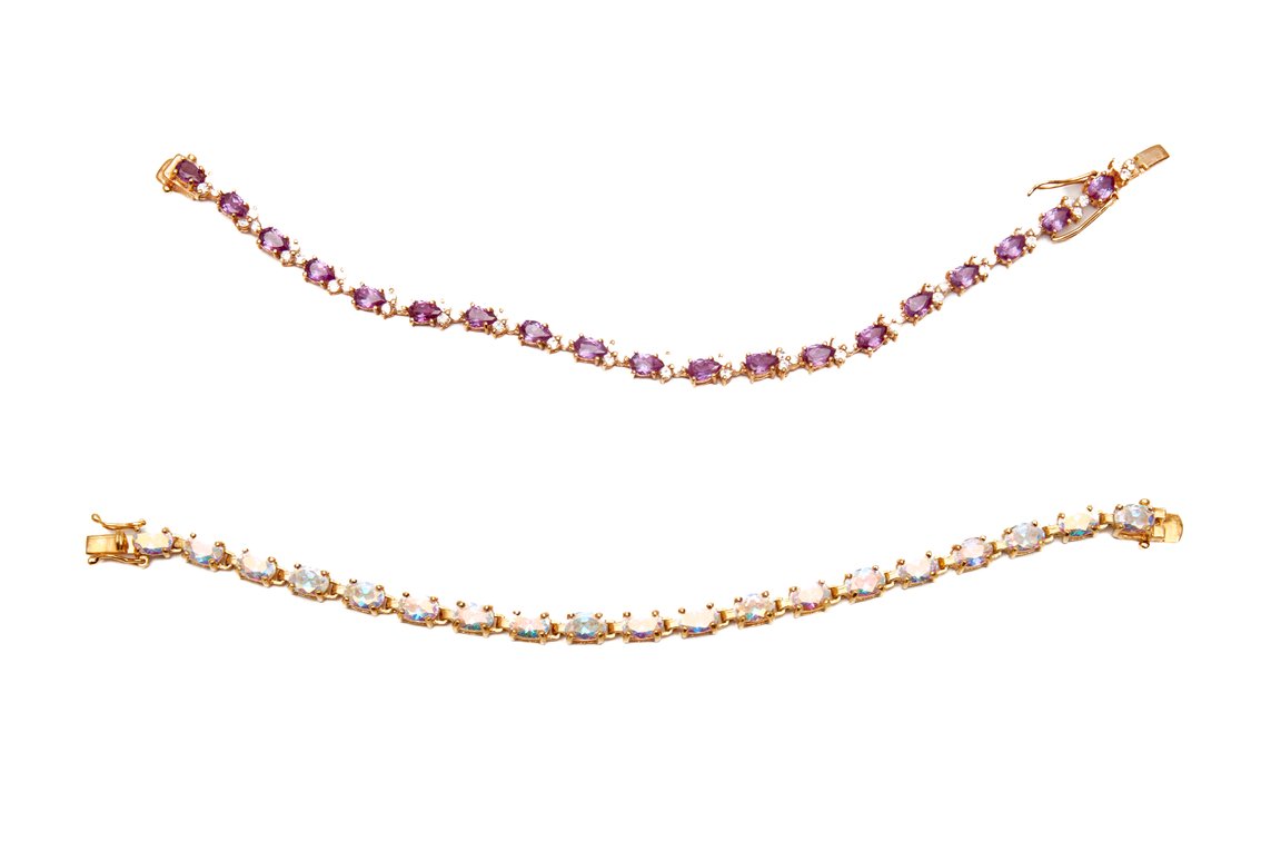 Sterling Silver Tennis Bracelets- 28.47 G