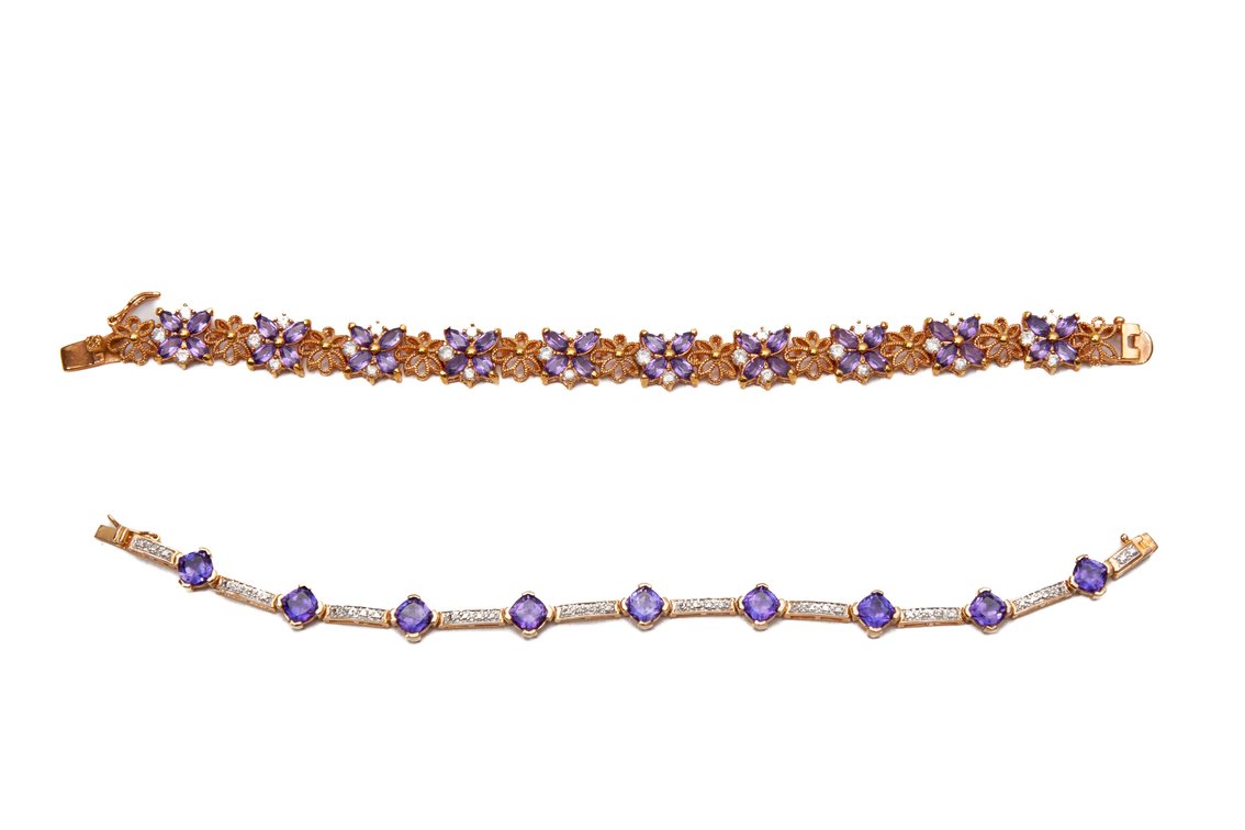 Sterling Silver Tennis Bracelets- 34.54 G