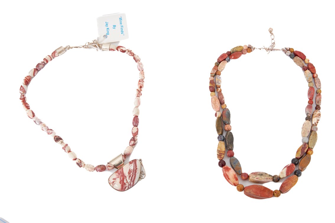 Sterling Silver Necklaces- Pep. Opal & Jasper