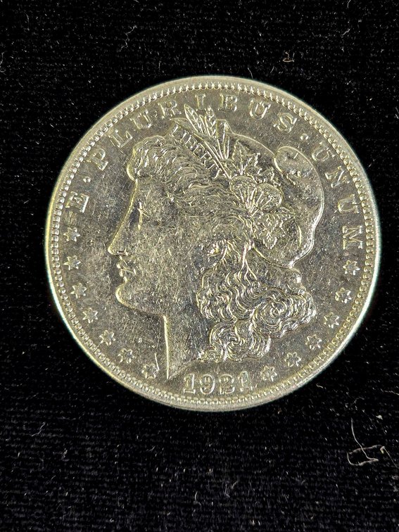 1921-S Morgan Silver Dollar in Extra Fine Condition