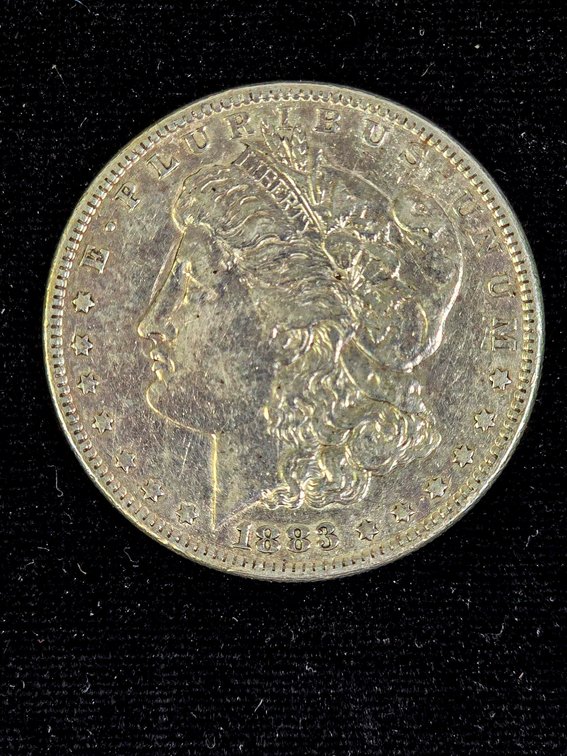 1883 Morgan Silver Dollar, VF Condition