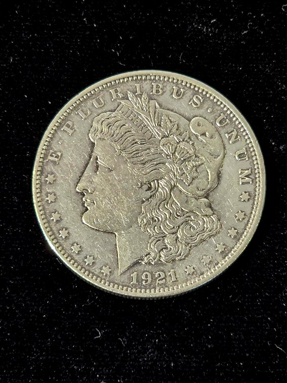 1921 Morgan Silver Dollar, XF Condition