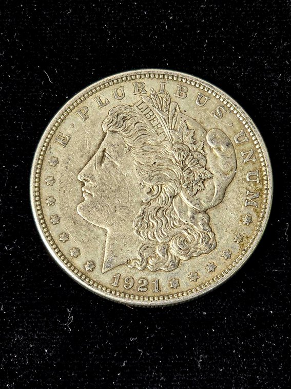 1921 Morgan Silver Dollar in XF Condition