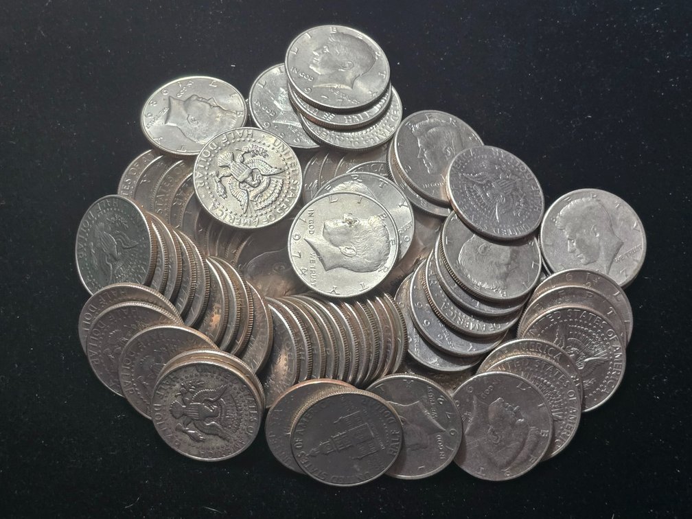 117 Clad Kennedy Half Dollars