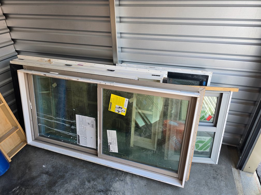 Lot of various sizes of window units