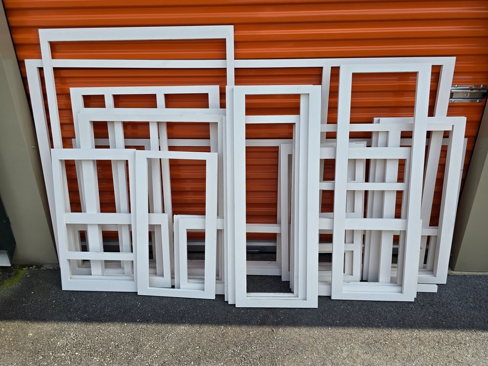Various sizes of cabinet facing.