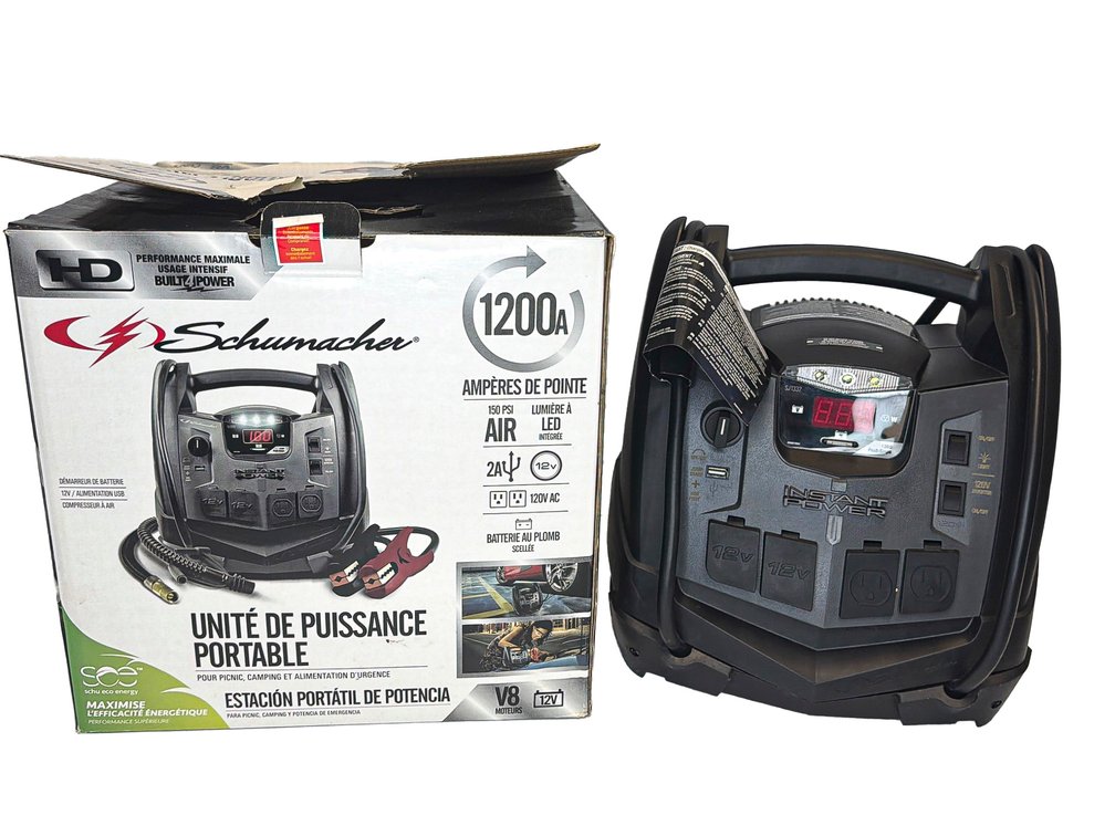 Schumacher Portable Power Station w/ Air Compressor