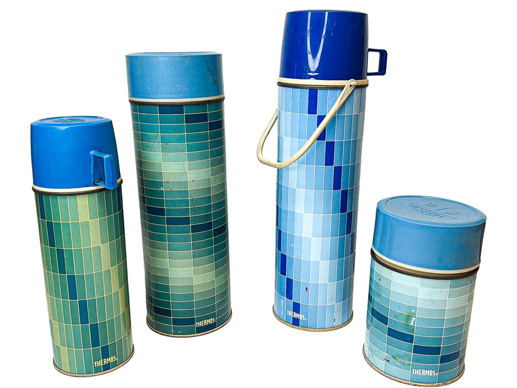 Four 1970’s Thermos Bottles