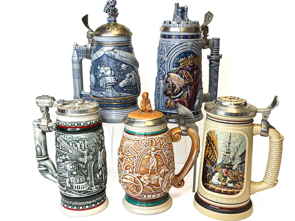 Train, Western, Space, and More Beer Steins