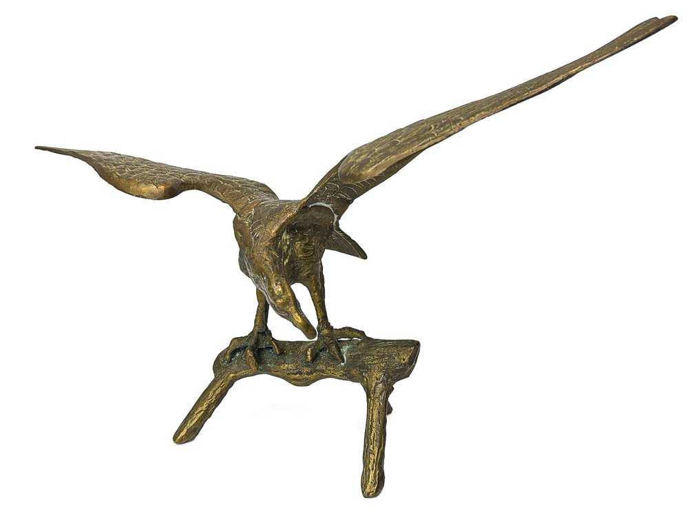 Vintage Brass Bald Eagle