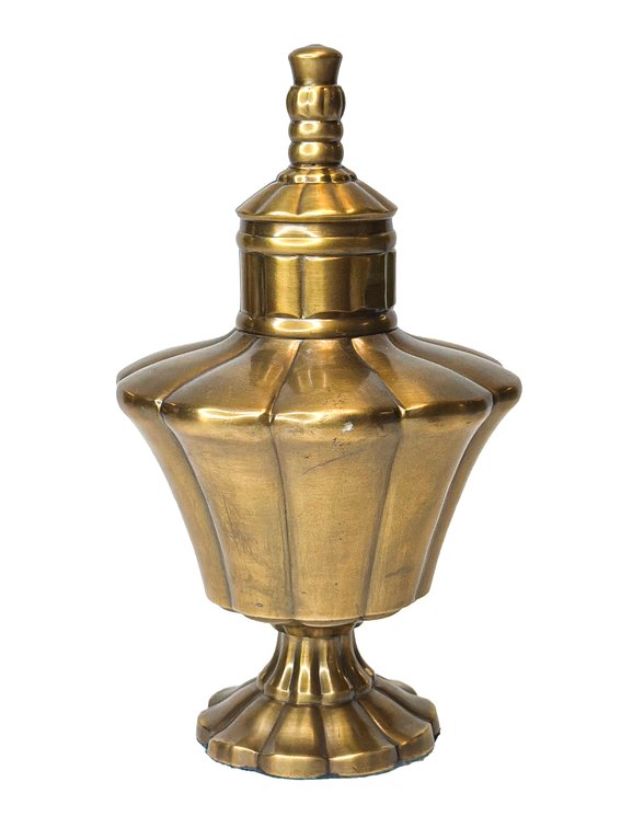 Vintage Solid Brass Urn
