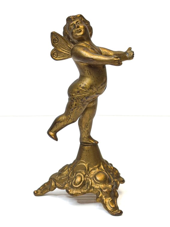 Art Deco Bronze Cupid Statue