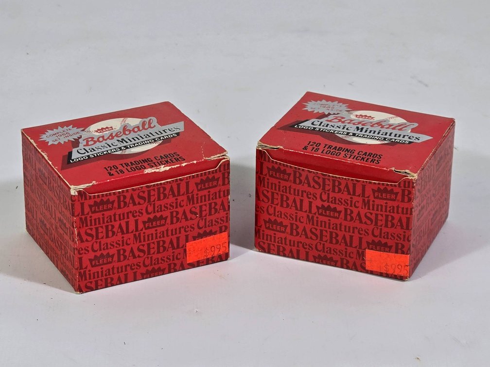 1986 Fleer Baseball Miniatures Classic 120-Card Sets in Original Boxes