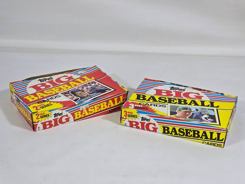 1988 Topps Big Baseball Cards Boxes - 2nd and 3rd Series