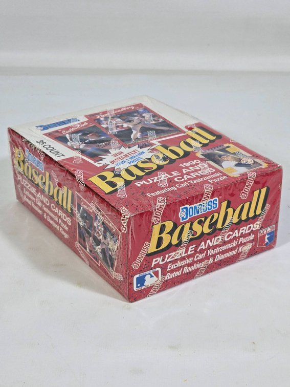 1990 Donruss Baseball Cards Sealed Box (36 Count) Featuring Carl Yastrzemski Puzzle