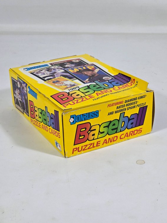 1989 Donruss Baseball Puzzle and Cards Box Set Featuring Warren Spahn Puzzle