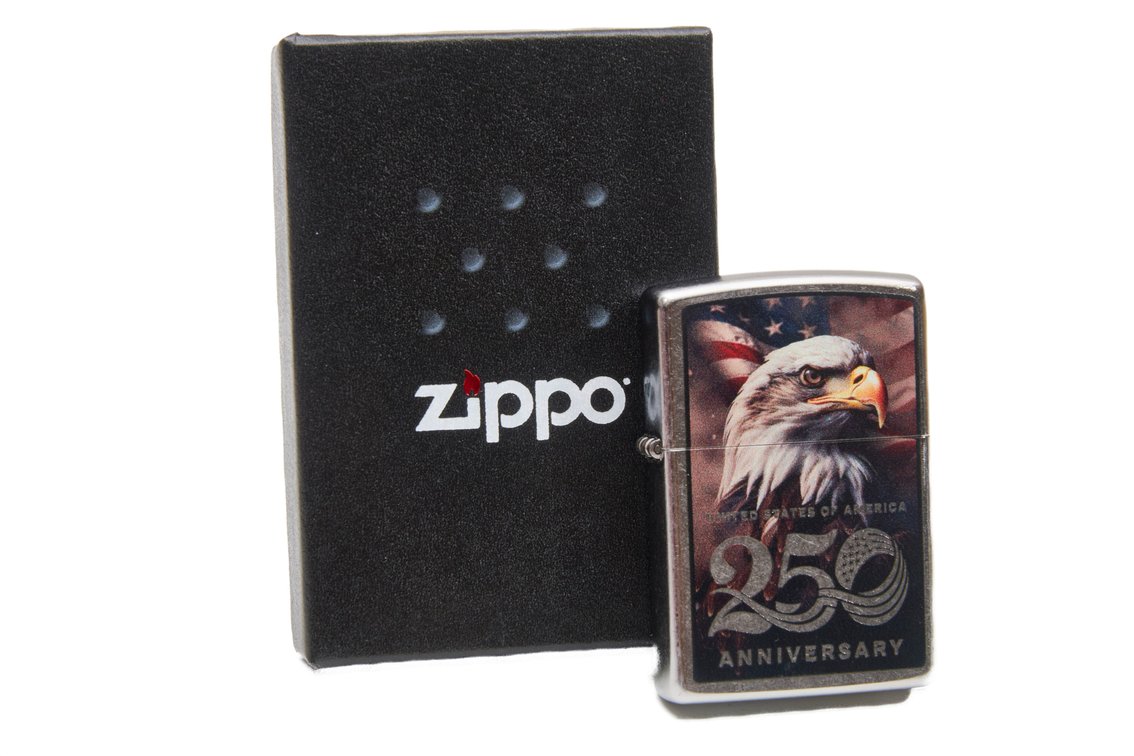Zippo USA 250th American Eagle Lighter - NIB