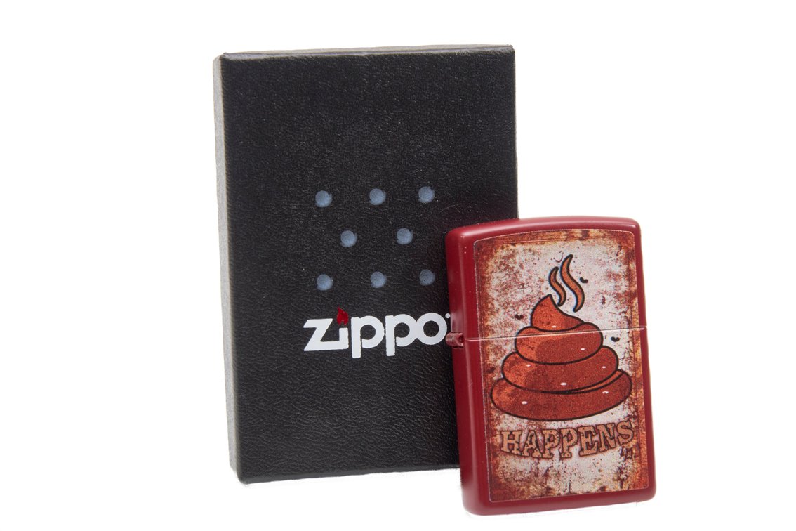 Zippo Poo Happens Lighter - IOB