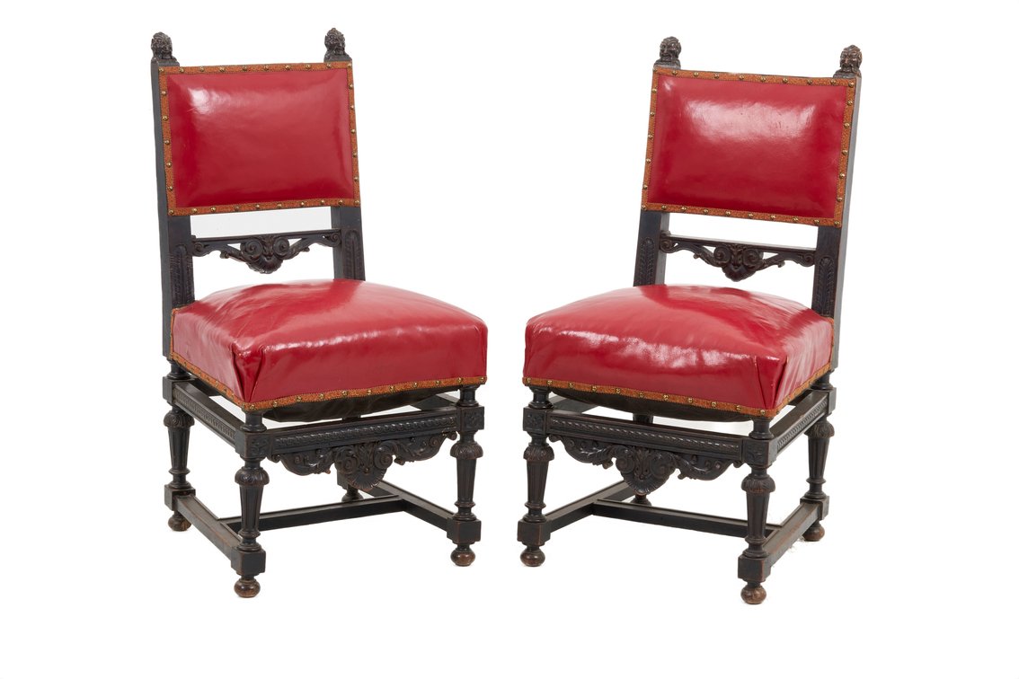 Pair of Antique Italian Sitting Chairs