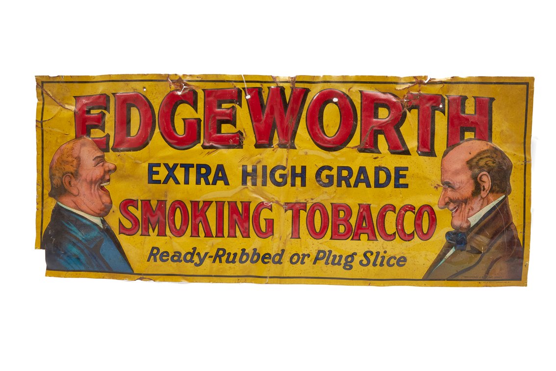 1920's Edgeworth Smoking Tobacco- Metal Sign