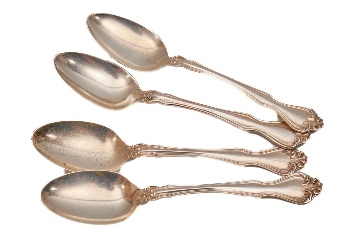 Westmorland Sterling Flatware- 4 Spoons- 108.79 G