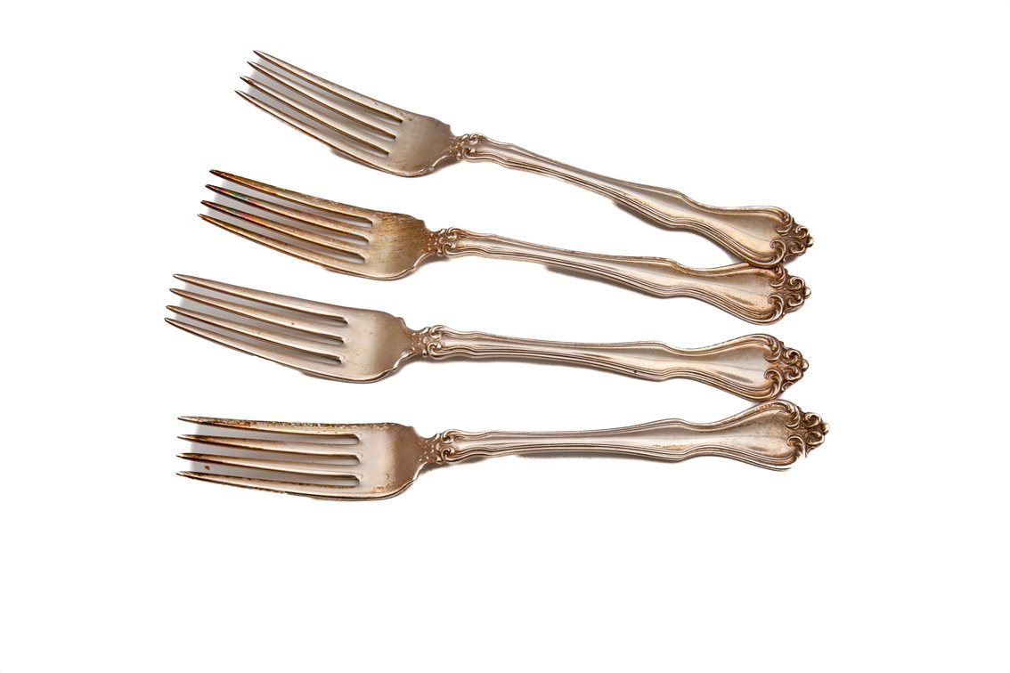 Westmorland Sterling Flatware- 4 Forks- 186.46 G