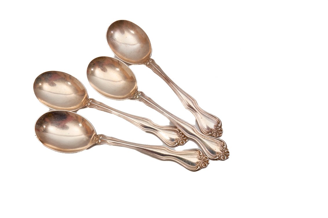 Westmorland Sterling Flatware- 4 Spoons- 199.5 G