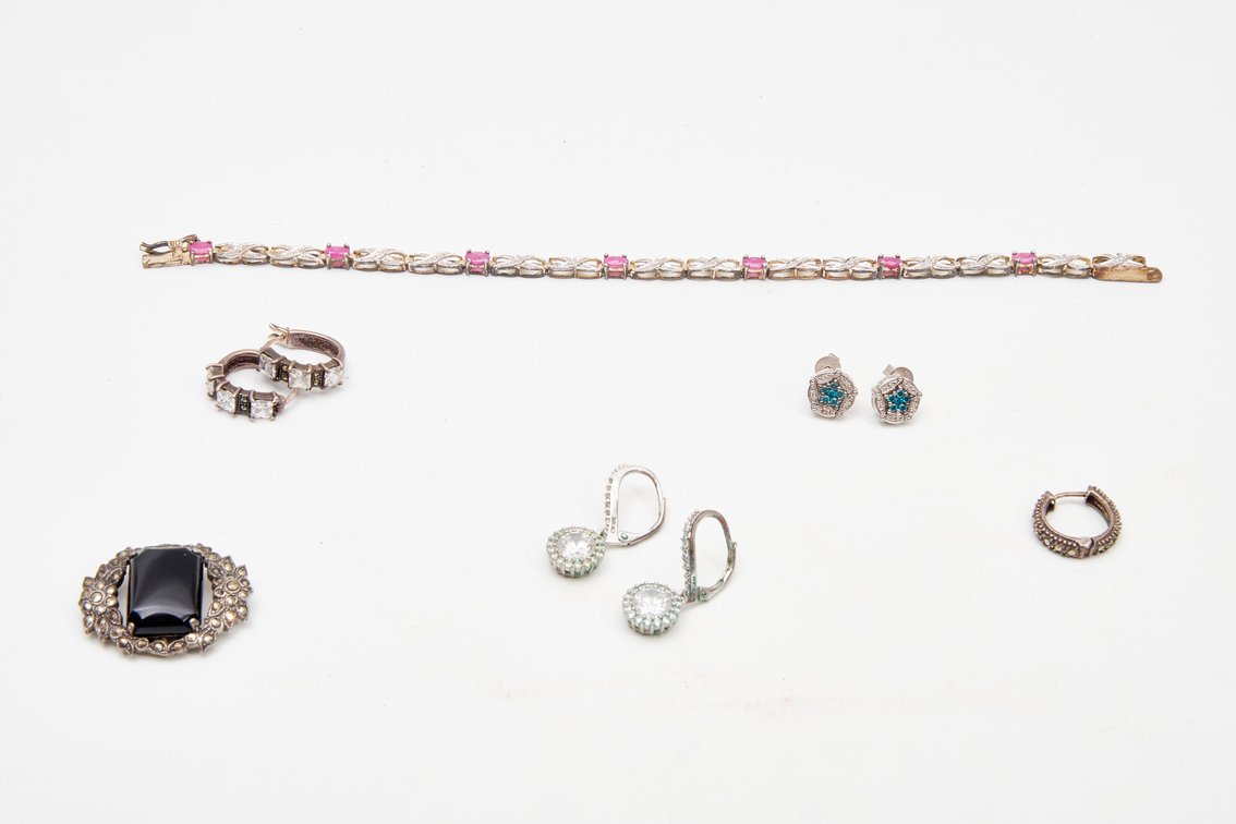 Sterling Silver & Gemstone jewelry- 30.69 G