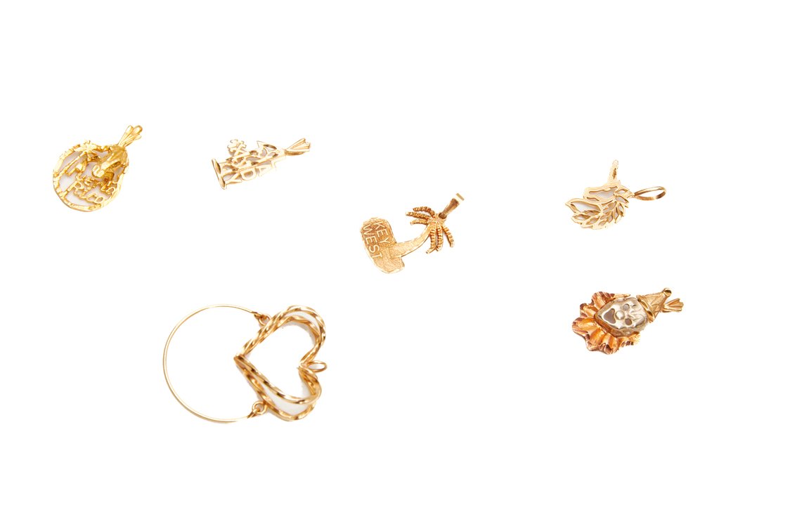 14K Yellow Gold Charms- 6.85 G
