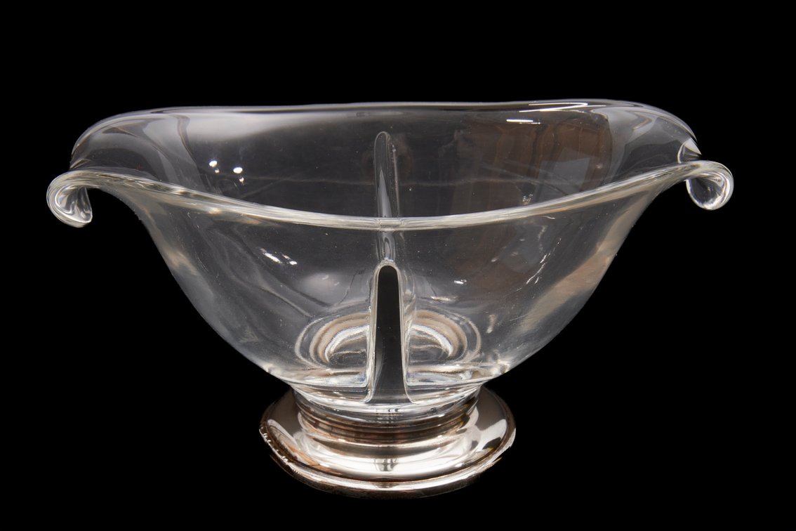 Sterling Silver Divided Glass Server