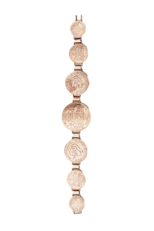 Australian Sterling Coin Bracelet- 32.9 G