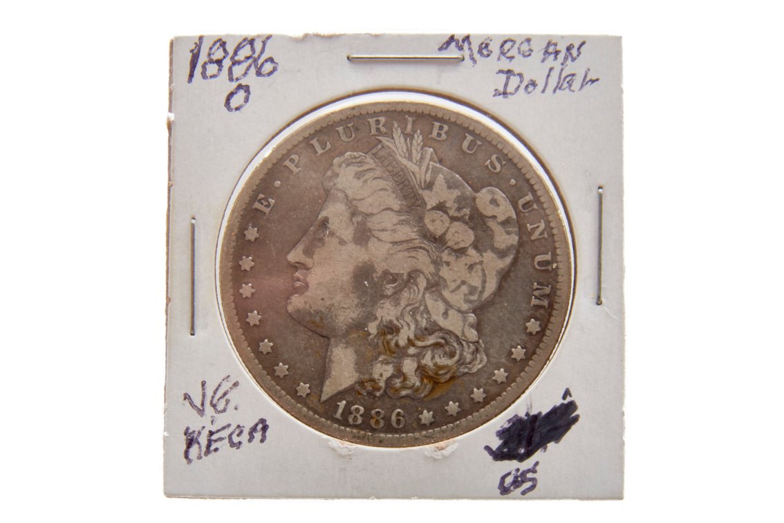 1886-O Morgan Silver Dollar in EF Condition