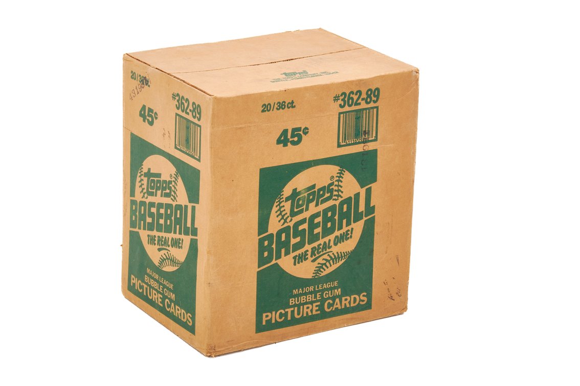 Factory Sealed Case- 1989 Topps 20 Wax Pack Boxes