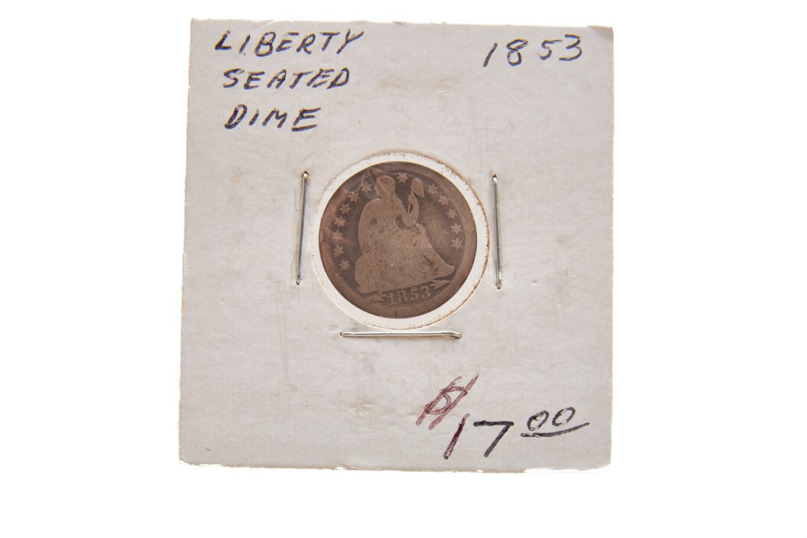 1853- Seated Liberty Dime